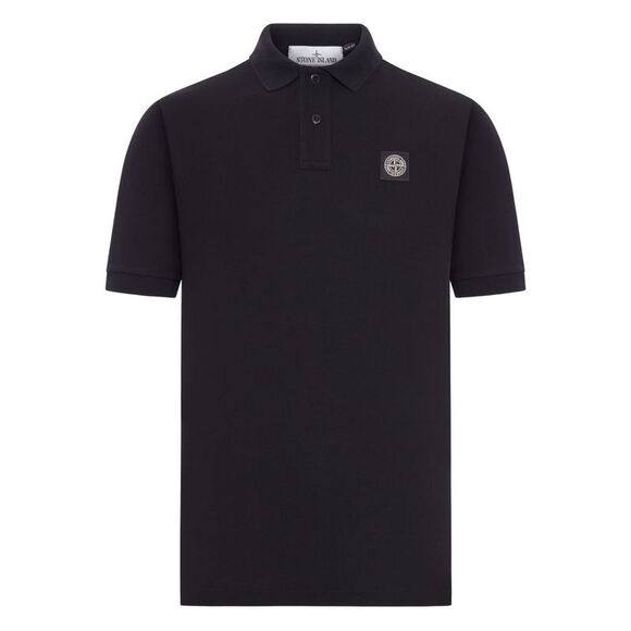 Stone Island Men Logo Cotton Polo Shirt